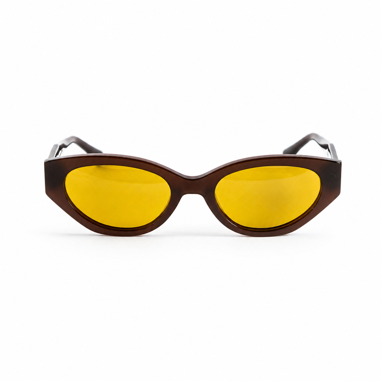 Occhiali da sole Marina bordeaux con lenti arancio